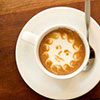 Freshly brewed coffee drinks
